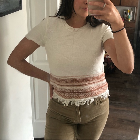 Fringed Medina Sweater Tee - Picture 4 of 5